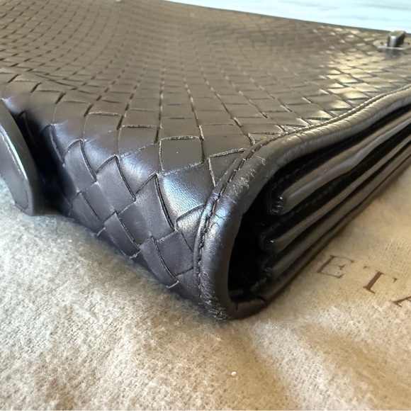 Bottega Veneta Dark Brown Woven Briefcase - Picture 8 of 16